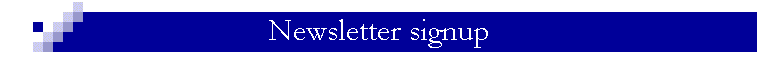 Newsletter signup